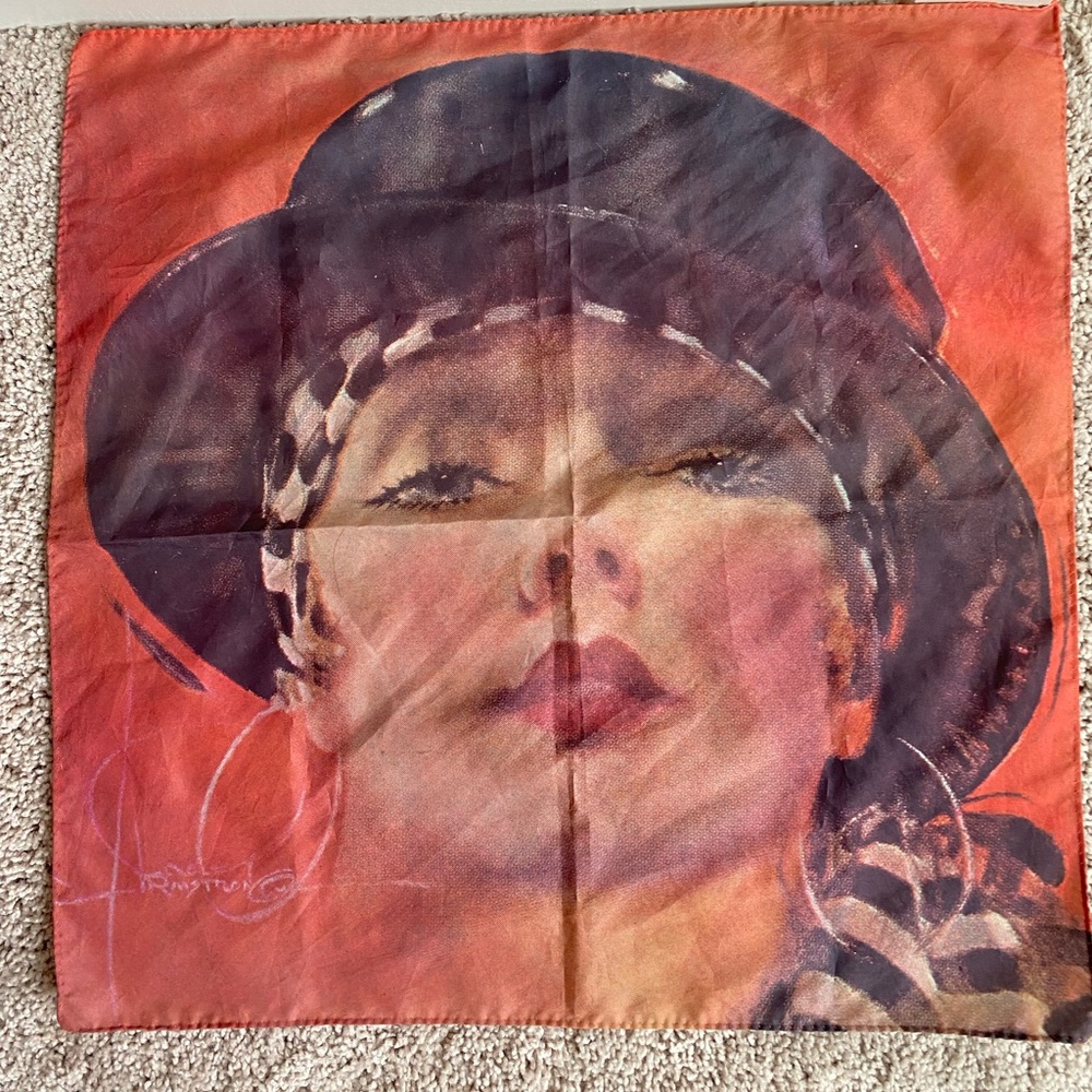 Rolf Amstrong Flapper Girl Scarf Vintage inspired Coquette girl